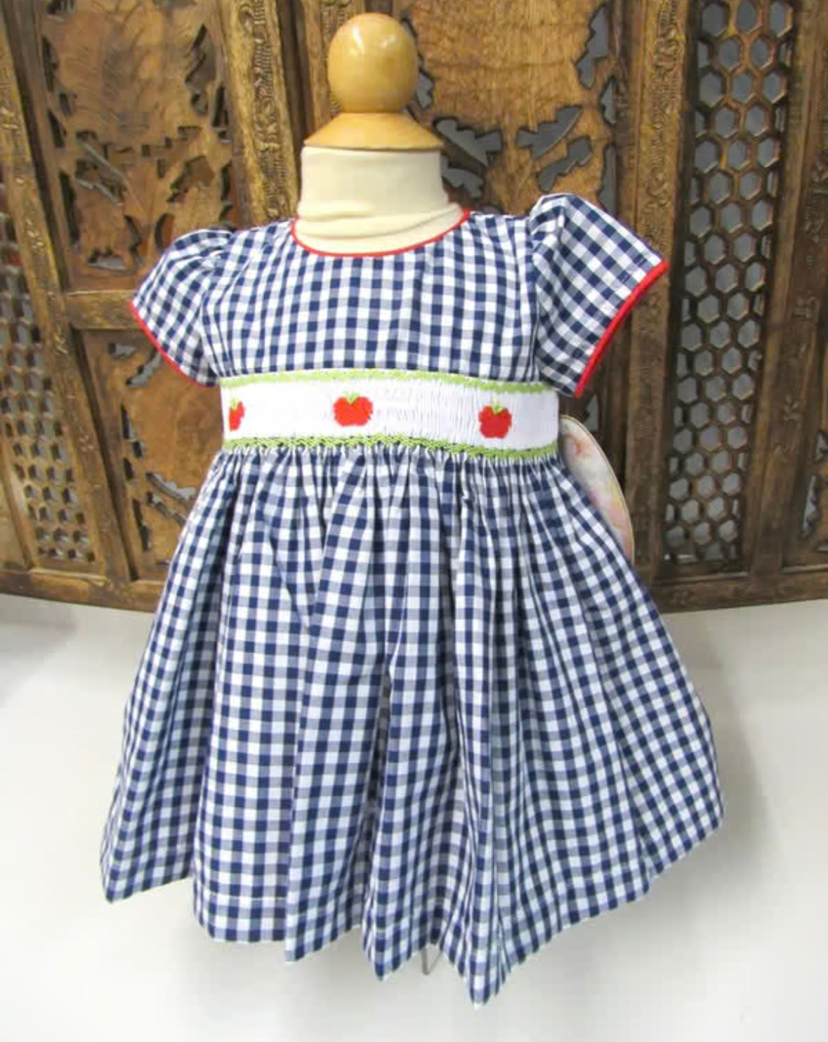 Apple plaid dress Cute Kid Boutique Apple plaid dress Cute Kid Boutique