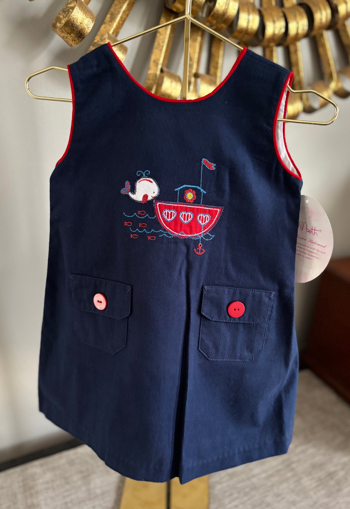 Navy Blue Nautical dress