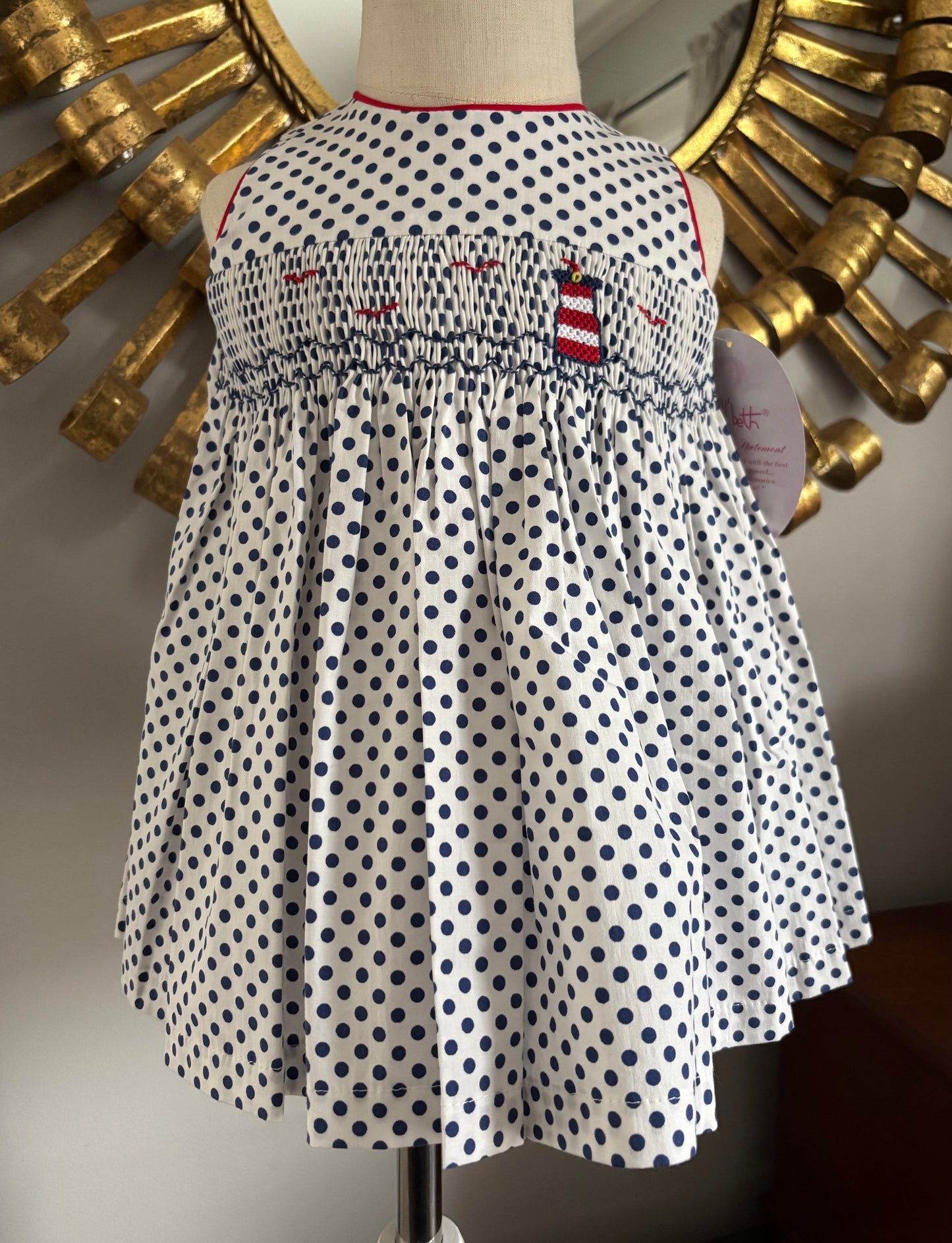 Lighthouse polkadot dress
