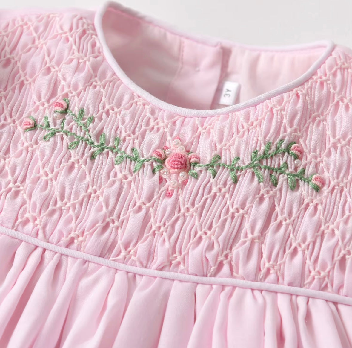 Pink Smocked Dress