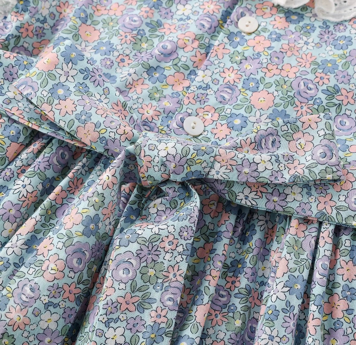 Handmade Smocking
Floral Dress