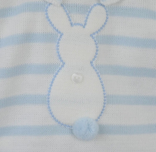 Bunny Shorts Set White/Blue