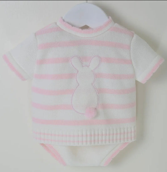 Knitted Bunny Baby Outfits