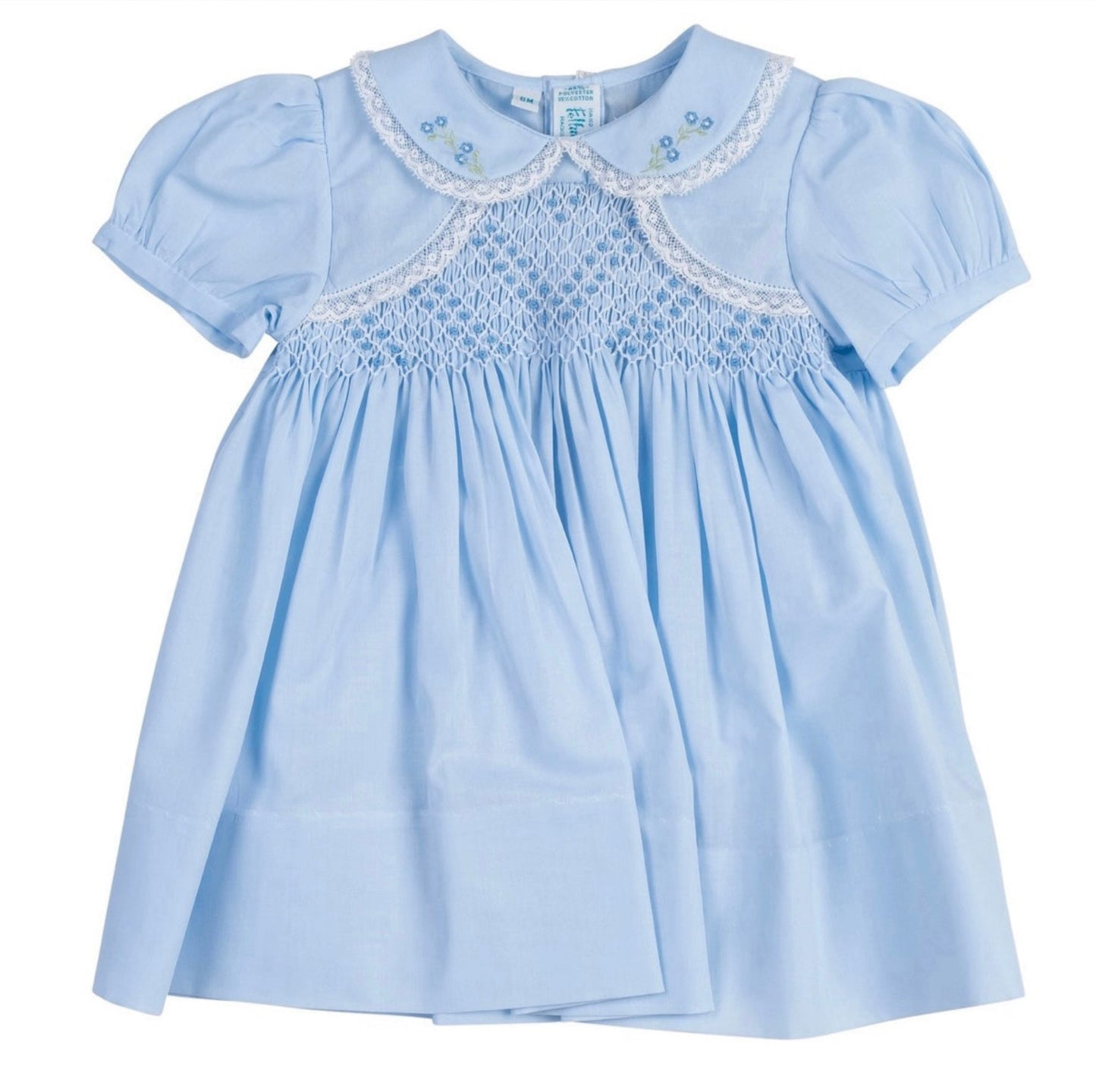 Blue smocked dress