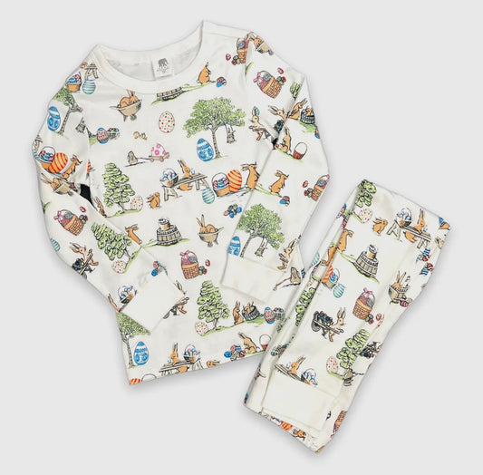 Kids Long John Pajama Set -
Egg Hunt