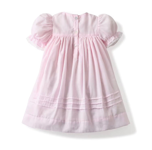 Pink Smocked Dress