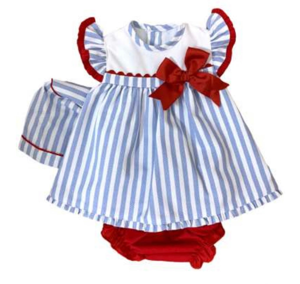 Girl Dress with Bonnet
