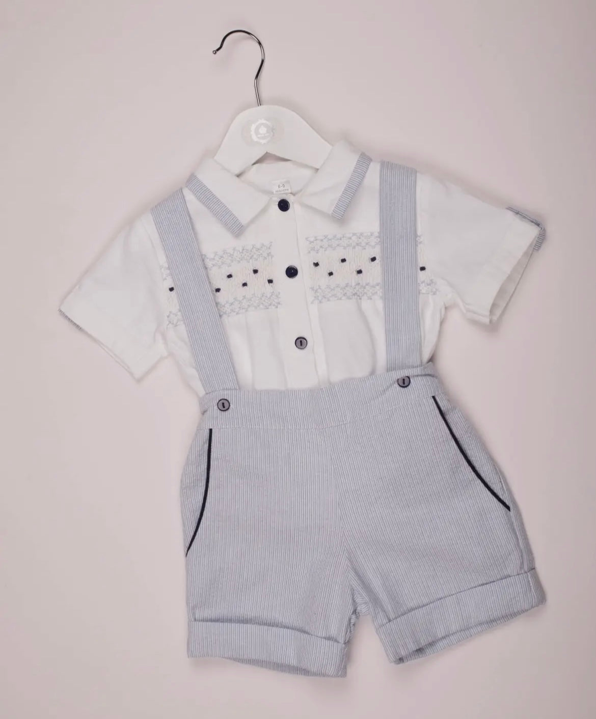 Baby boy smocked set