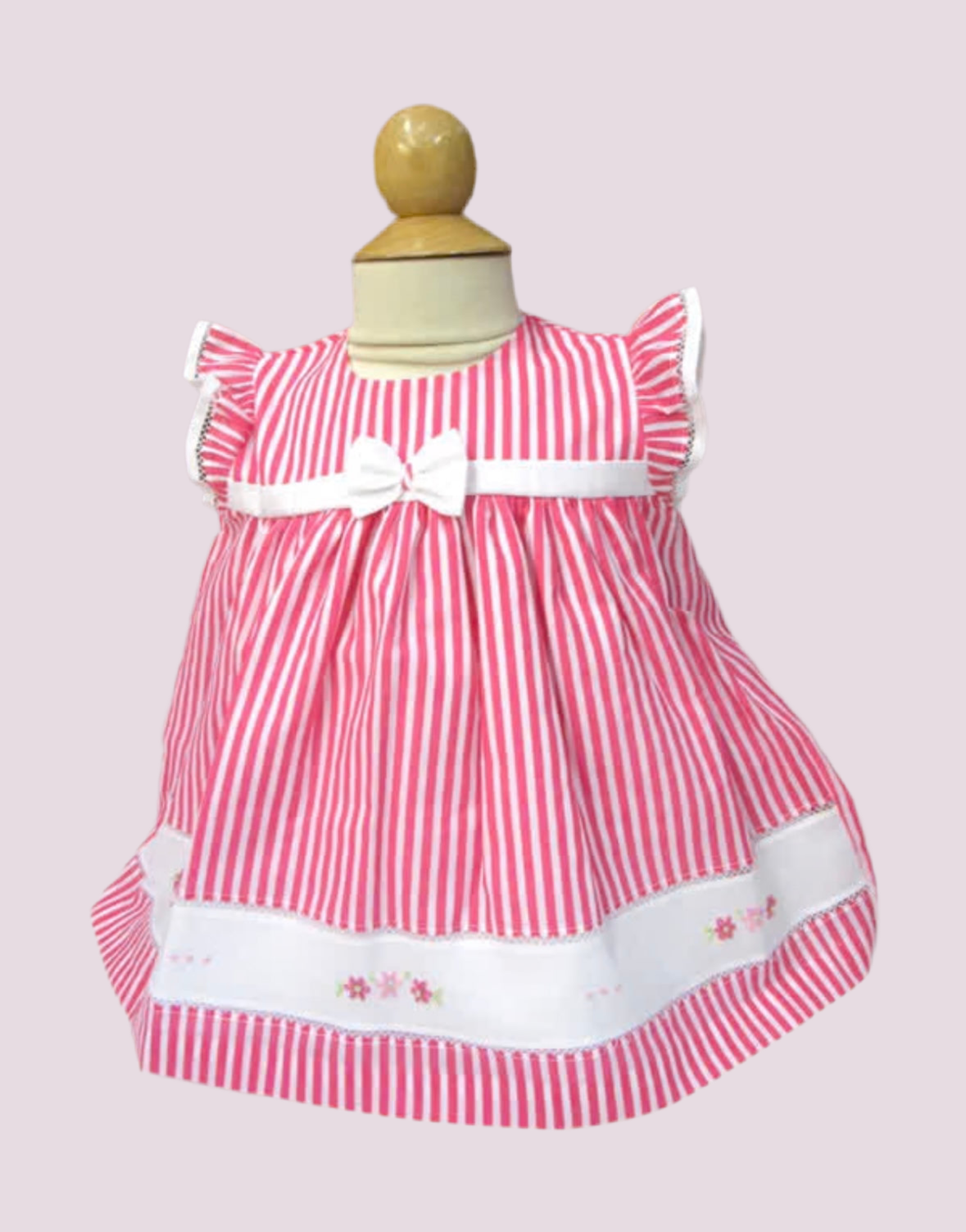 Pink & White Stripe Dress.