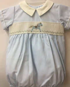 Boy rocking horse romper