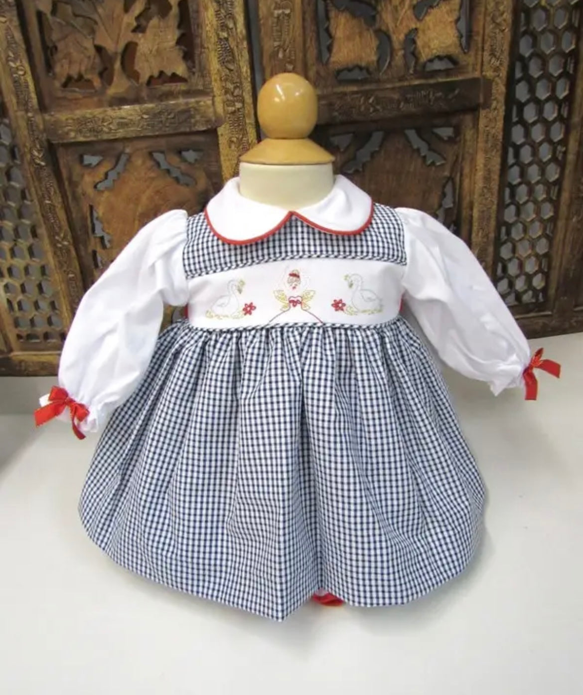 Nutcracker
Navy Plaid Holiday
Dress w bloomers