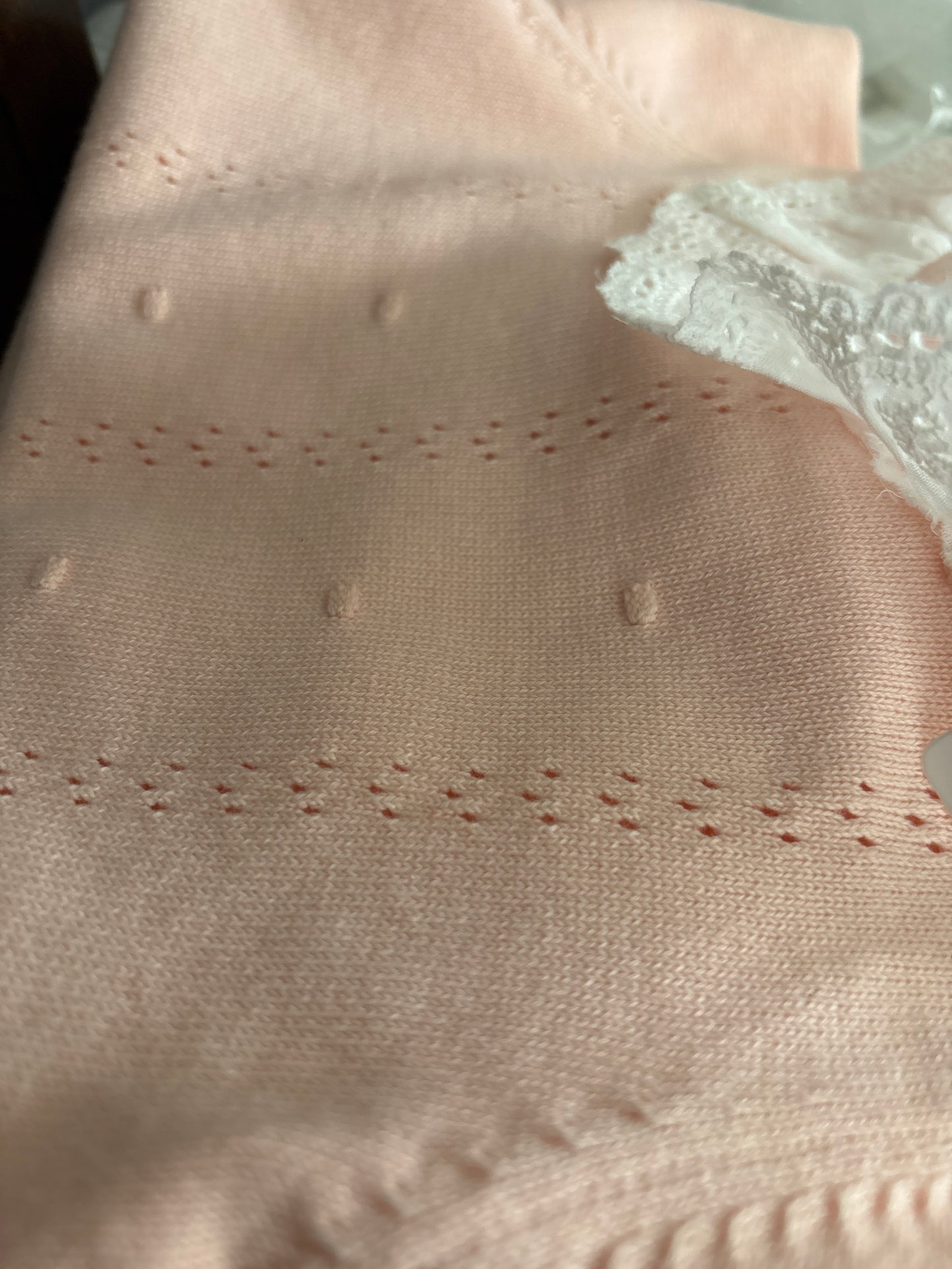 Knitted cotton romper