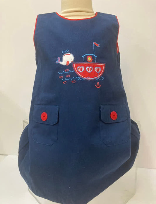 Navy Blue Nautical dress