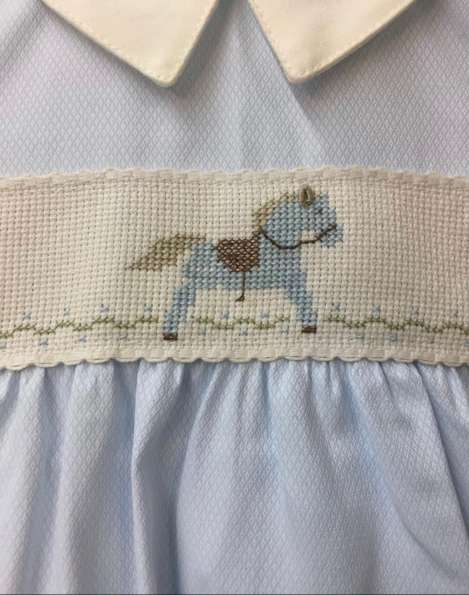 Boy rocking horse romper