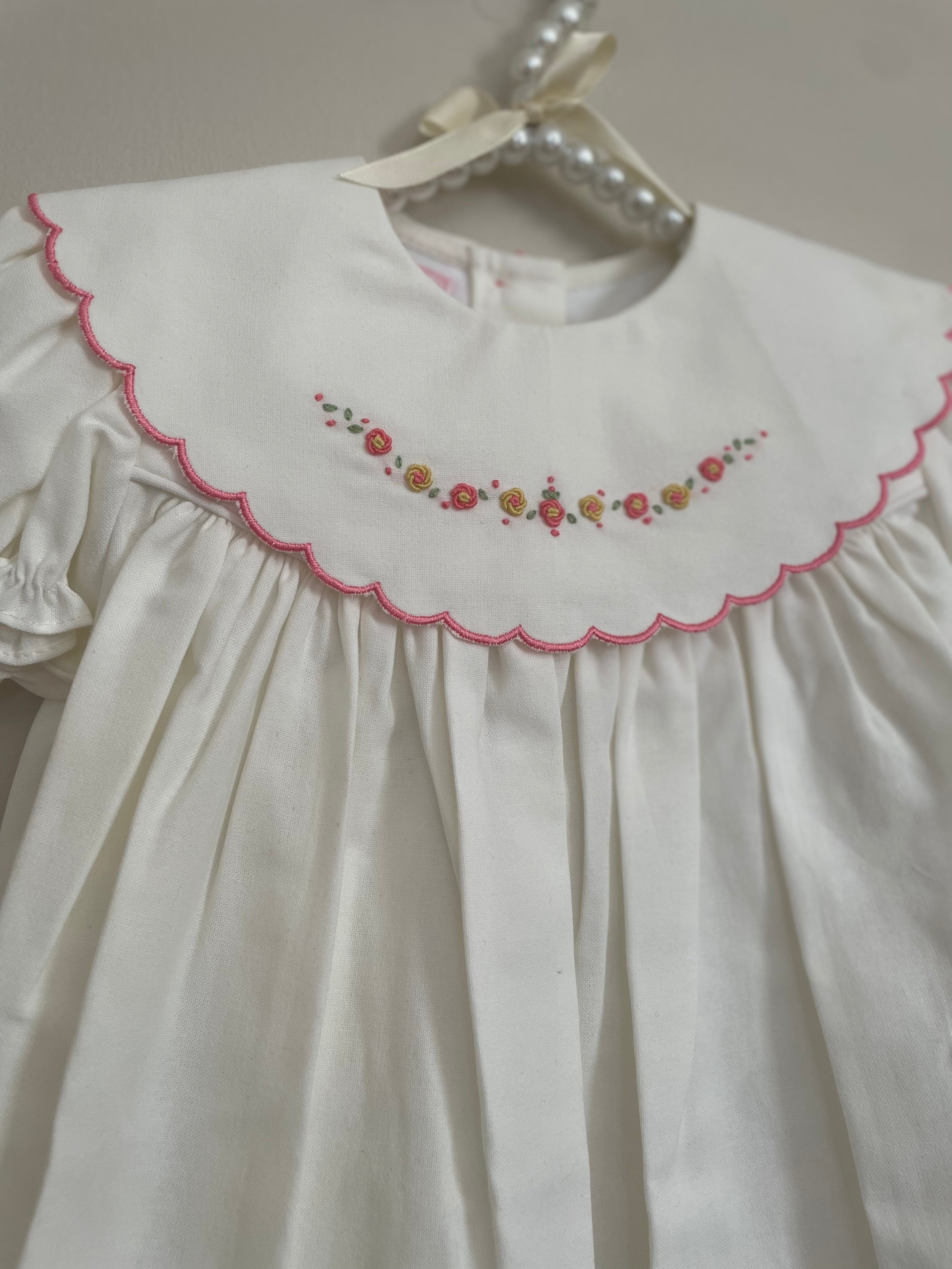 Smocked detail dress