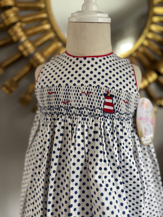 Lighthouse polkadot dress