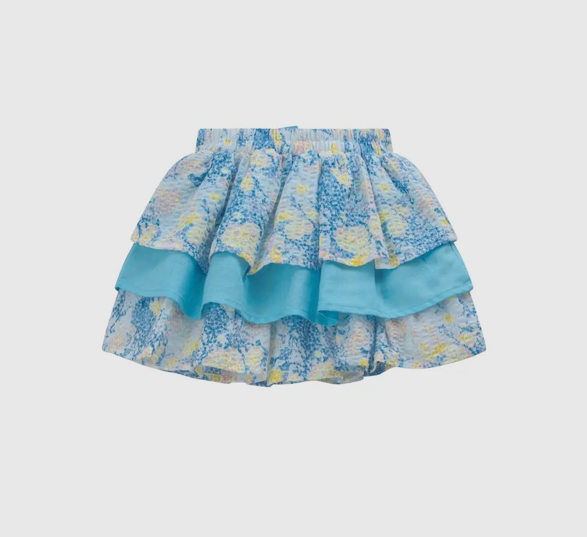 Ruffle Blouse with Flowers Girl Set
