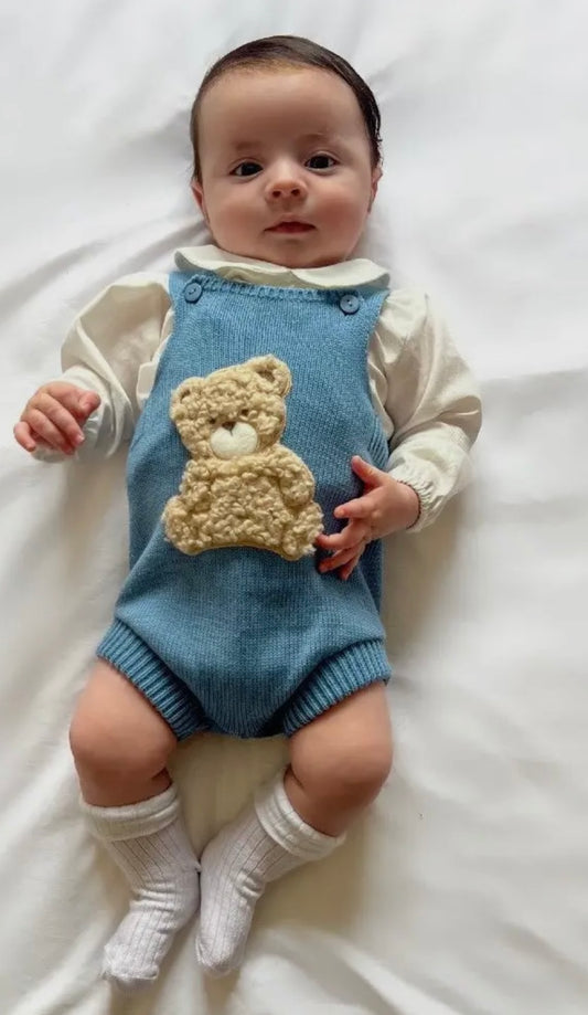 Bear Baby Outfits Blue