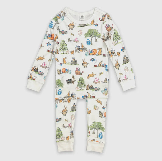 Kids Long John Pajama Set -
Egg Hunt