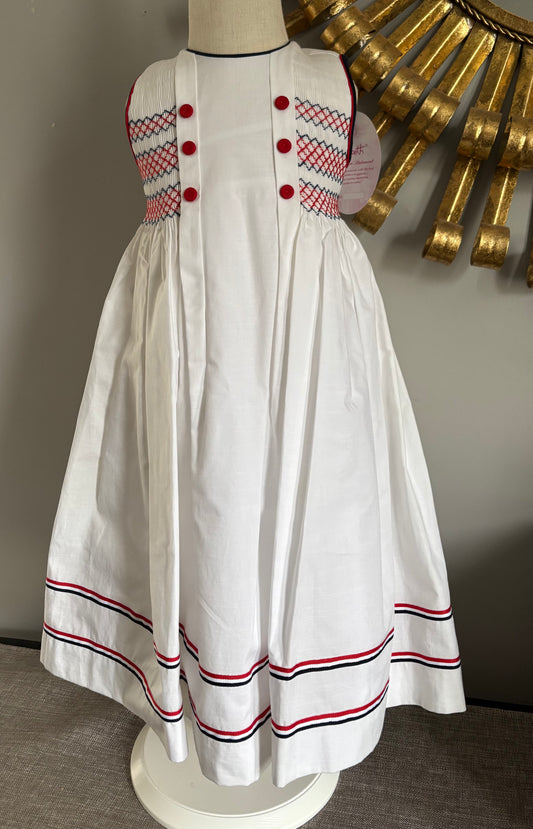 White Smocked Dress