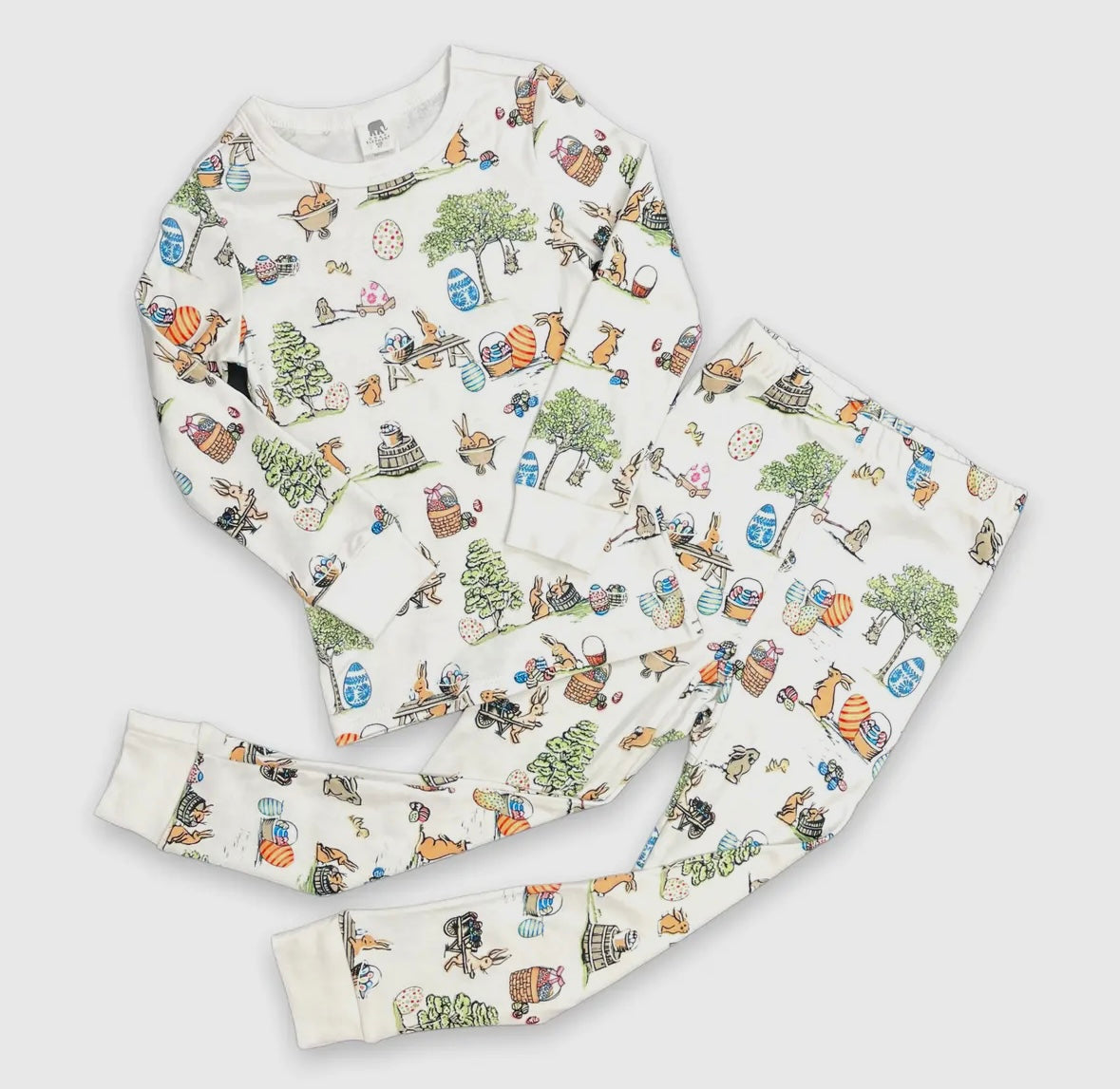 Kids Long John Pajama Set -
Egg Hunt