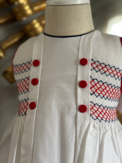 White Smocked Dress