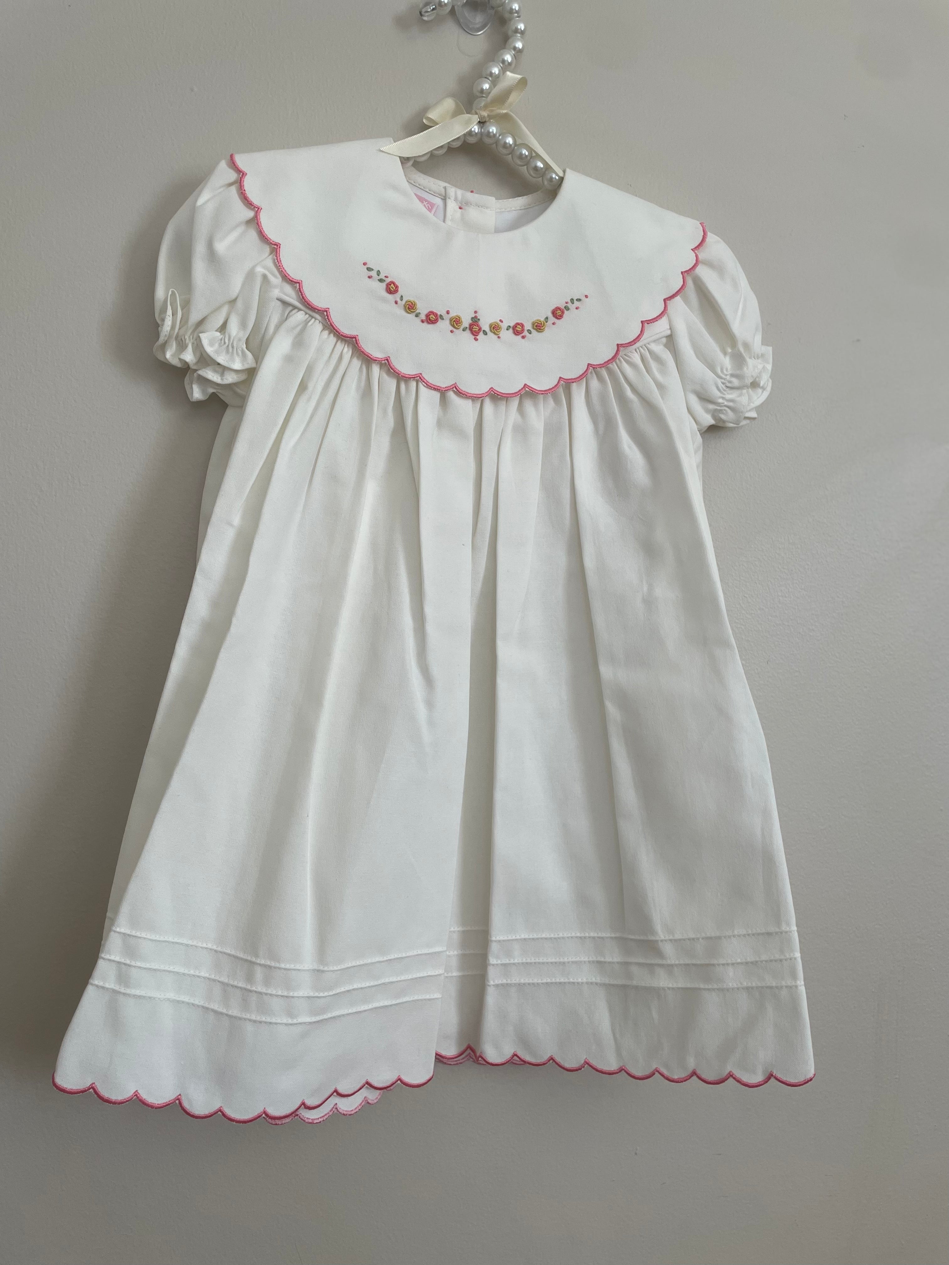 Smocked detail dress