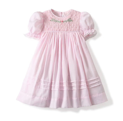 Pink Smocked Dress