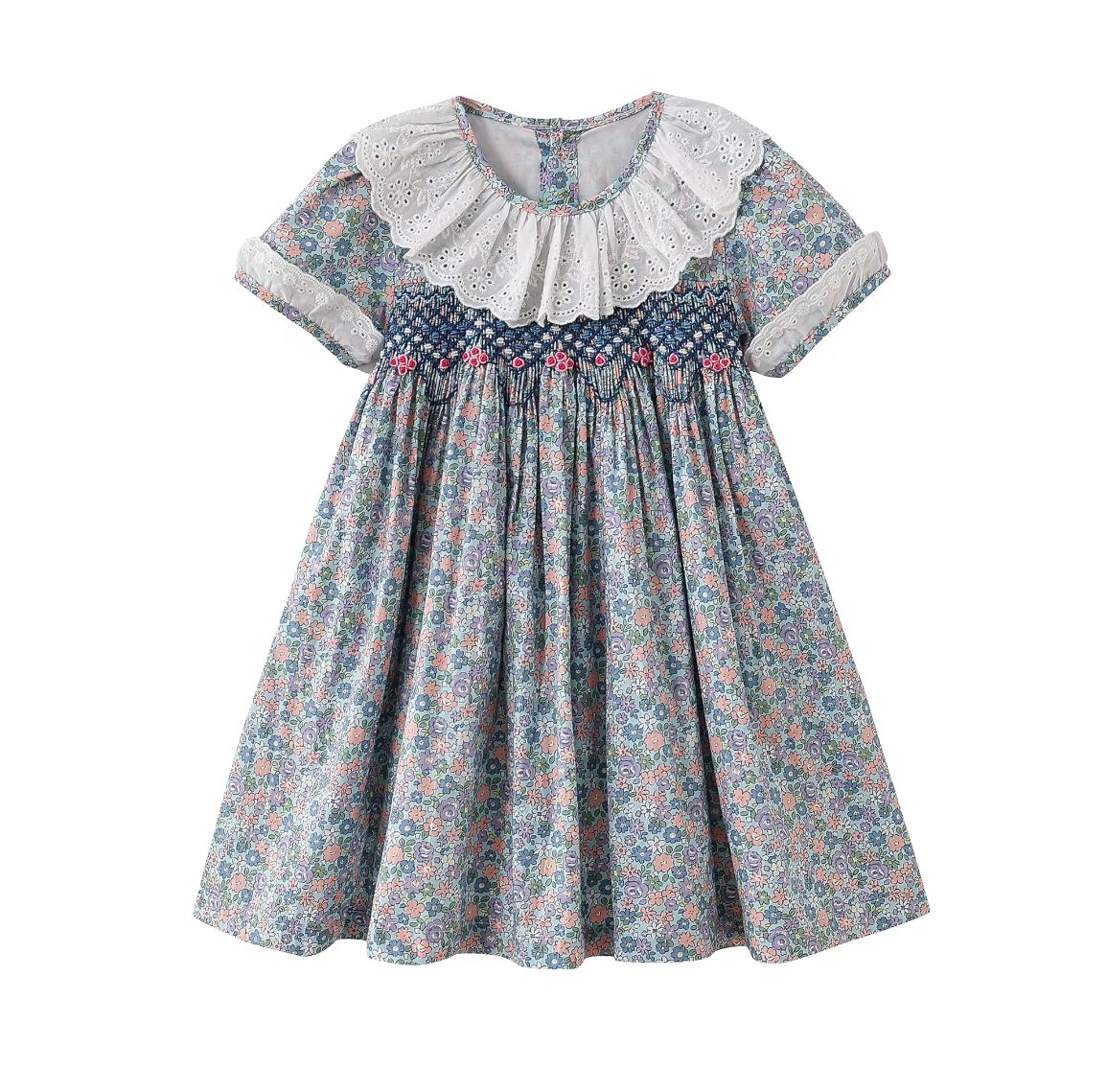 Handmade Smocking
Floral Dress