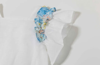 Ruffle Blouse with Flowers Girl Set