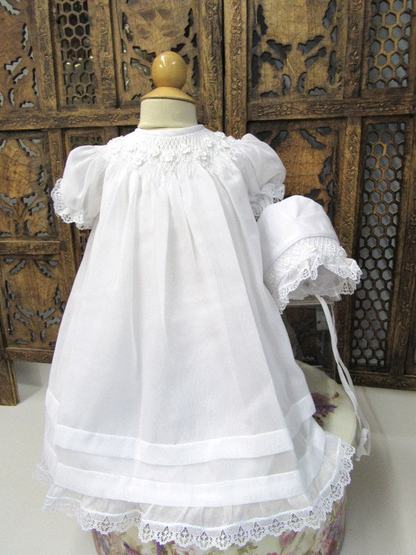 Christening Dress with Bonnet