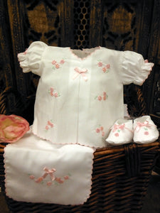 Baby pink flowers set