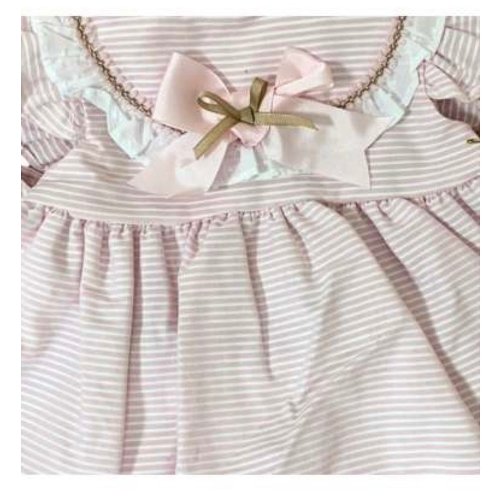 Girl Dress with Bonnet