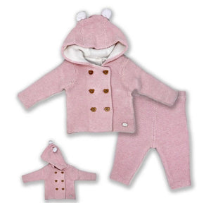 Girls 2 Piece Knit Set: Pink