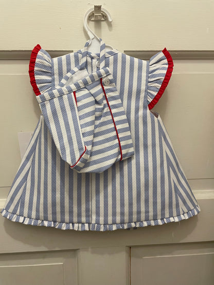 Girl Dress with Bonnet