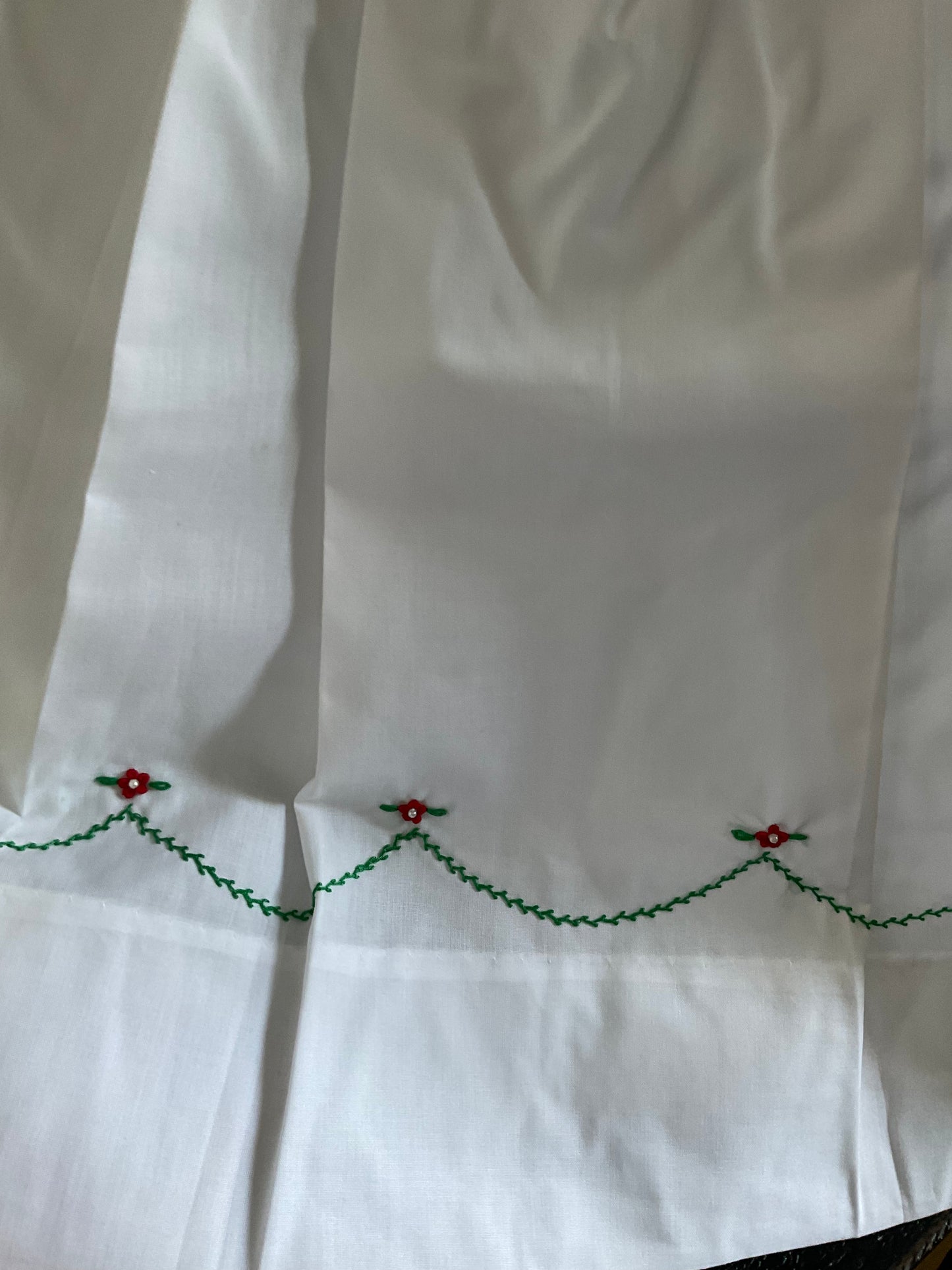 Holiday Pearl Flower Bishop Dress